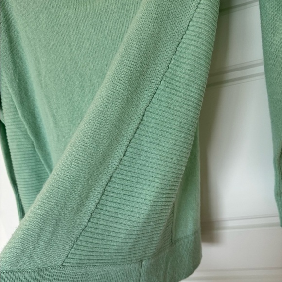 Halogen 100% cashmere lightweight sweater size XS mint green Back‎ Zip - Picture 4 of 9